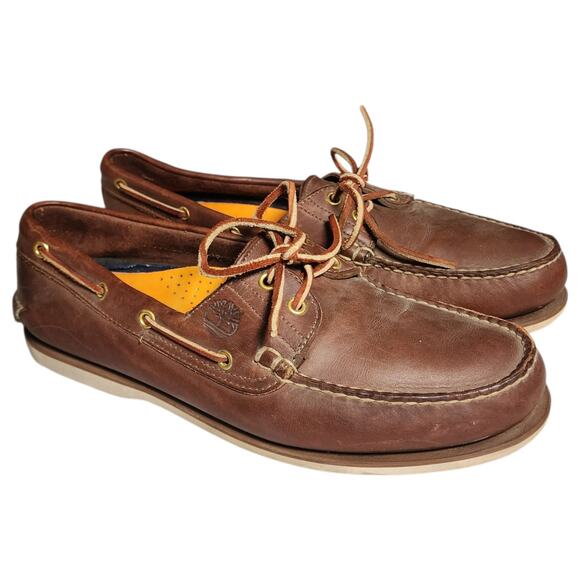 Timberland Classic 2-Eye Boat Shoes Mens Size 11D Handsewn Preppy Nautical - Picture 1 of 7